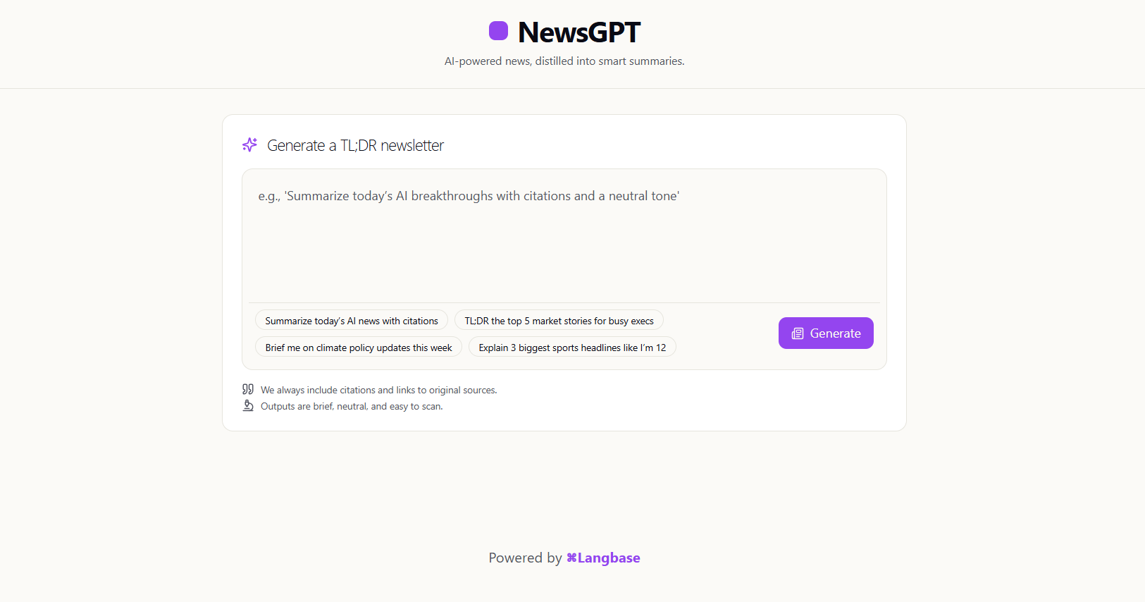 Langbase Developer Series: newsGPT