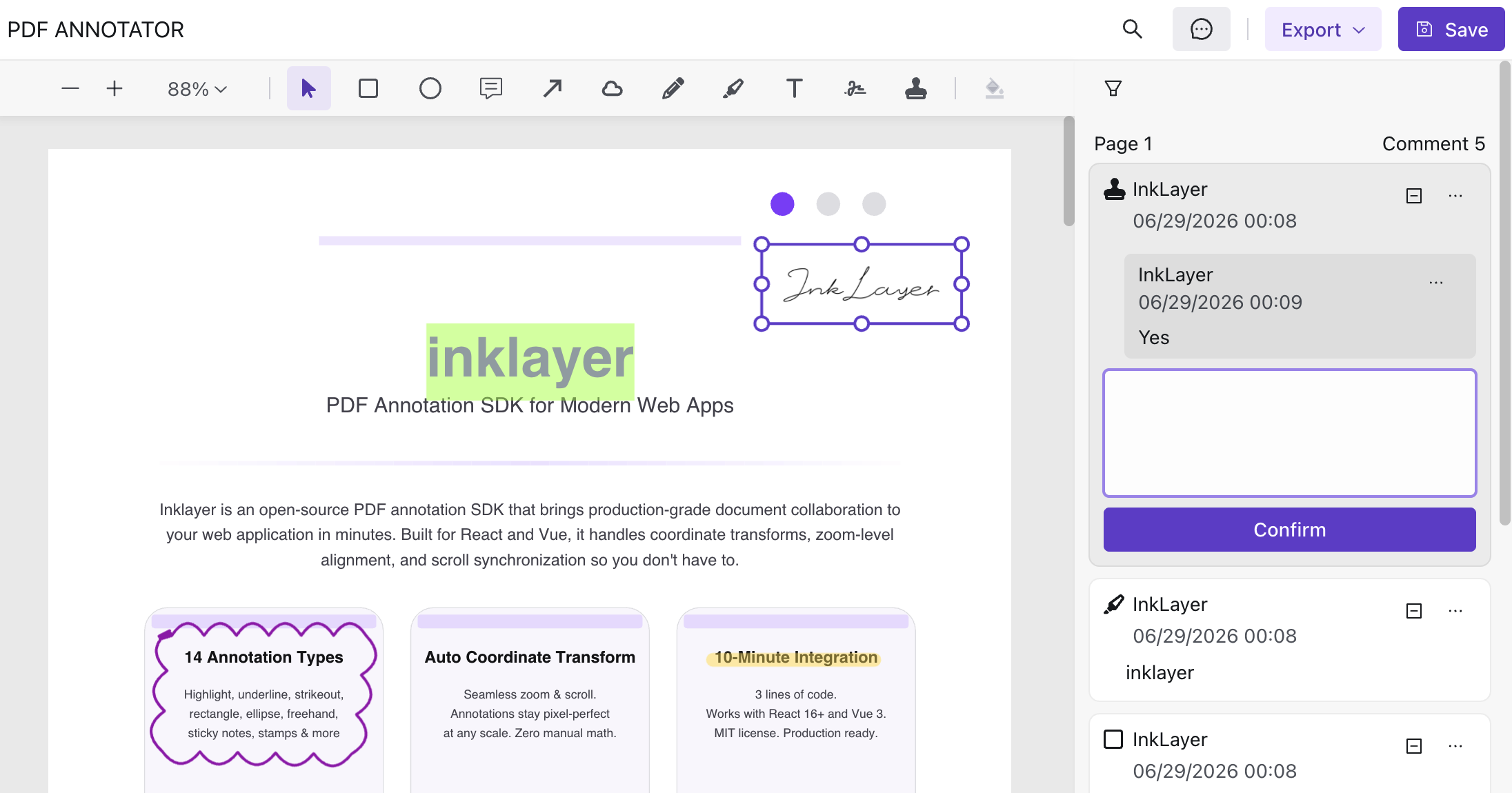 InkLayer React Screenshot