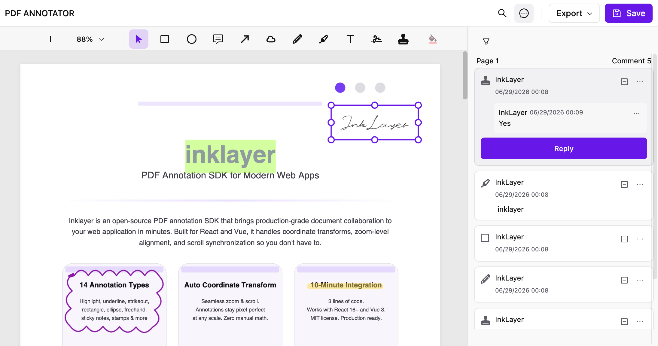 InkLayer Vue 截图