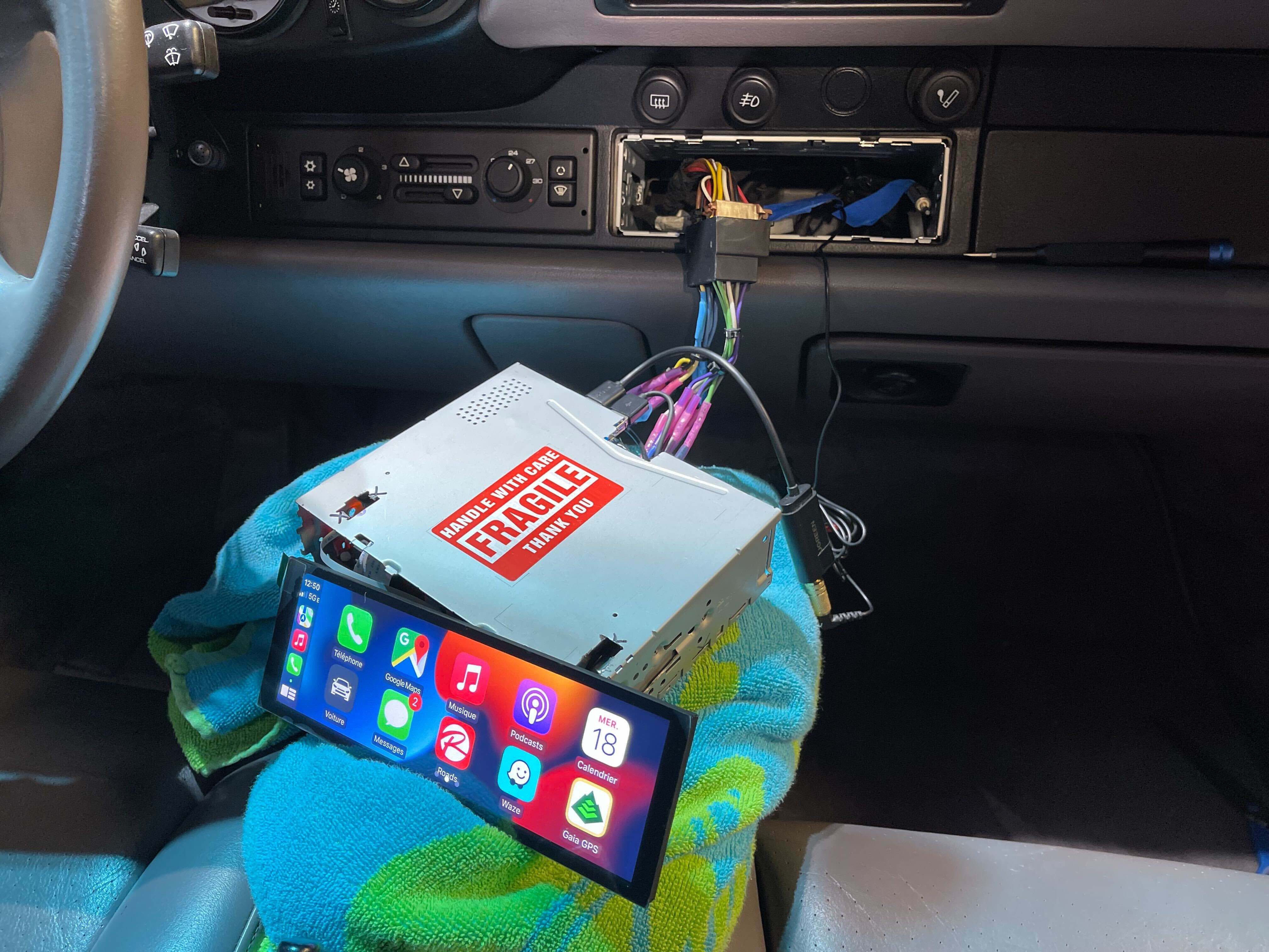 Picture of unit testing in car