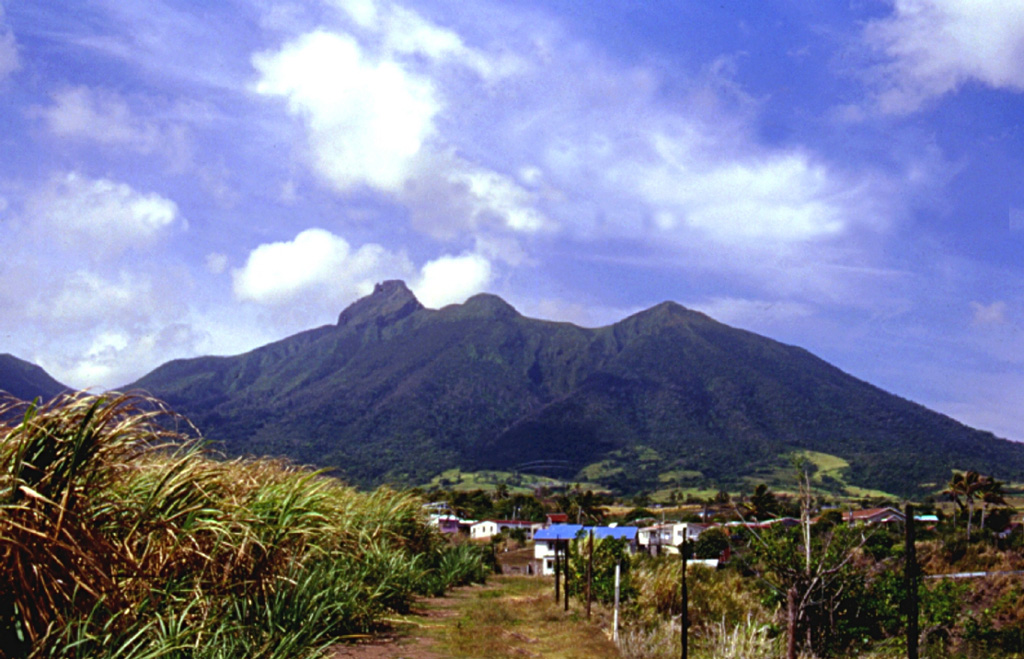 Liamuiga volcano