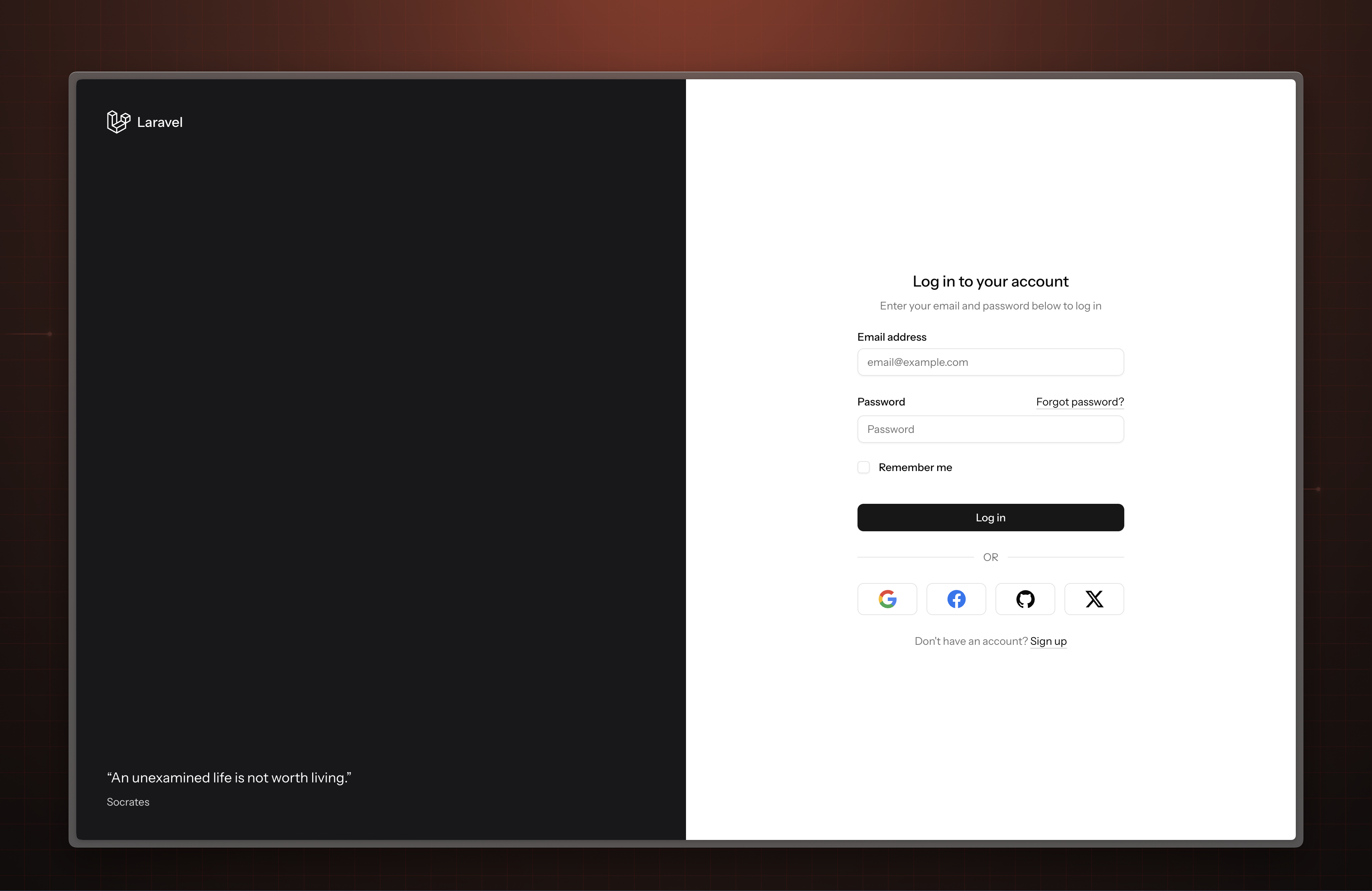 Laravel Socialite UI