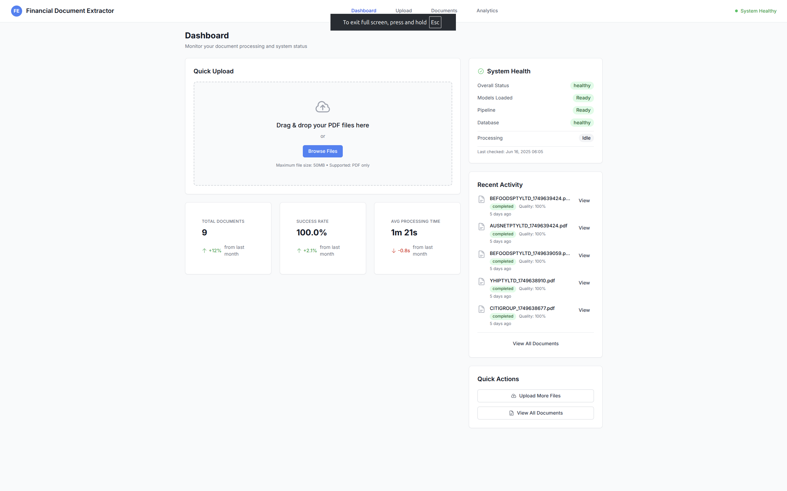 Dashboard