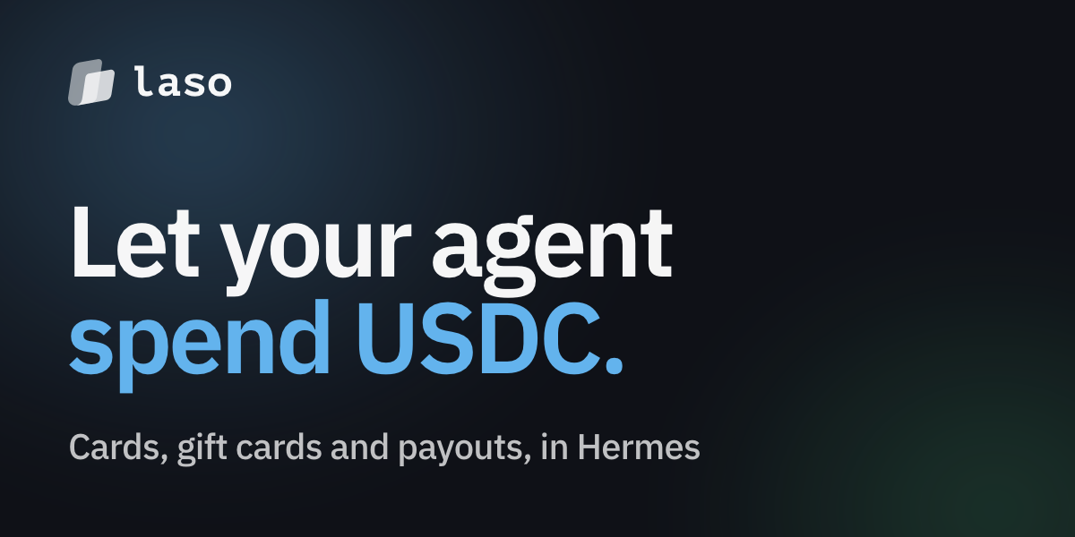 Laso Finance for Hermes Agent