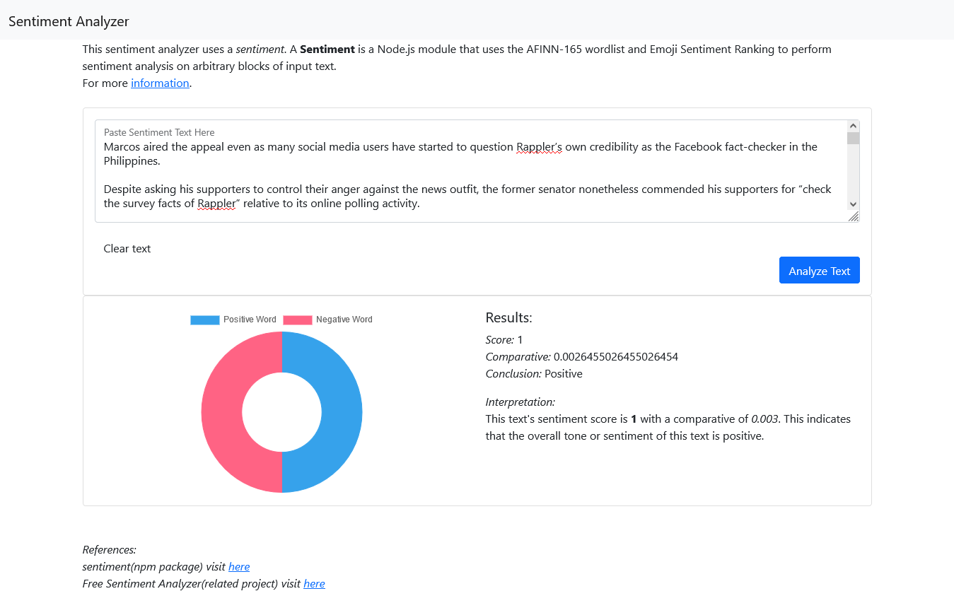 Sentiment Analyer