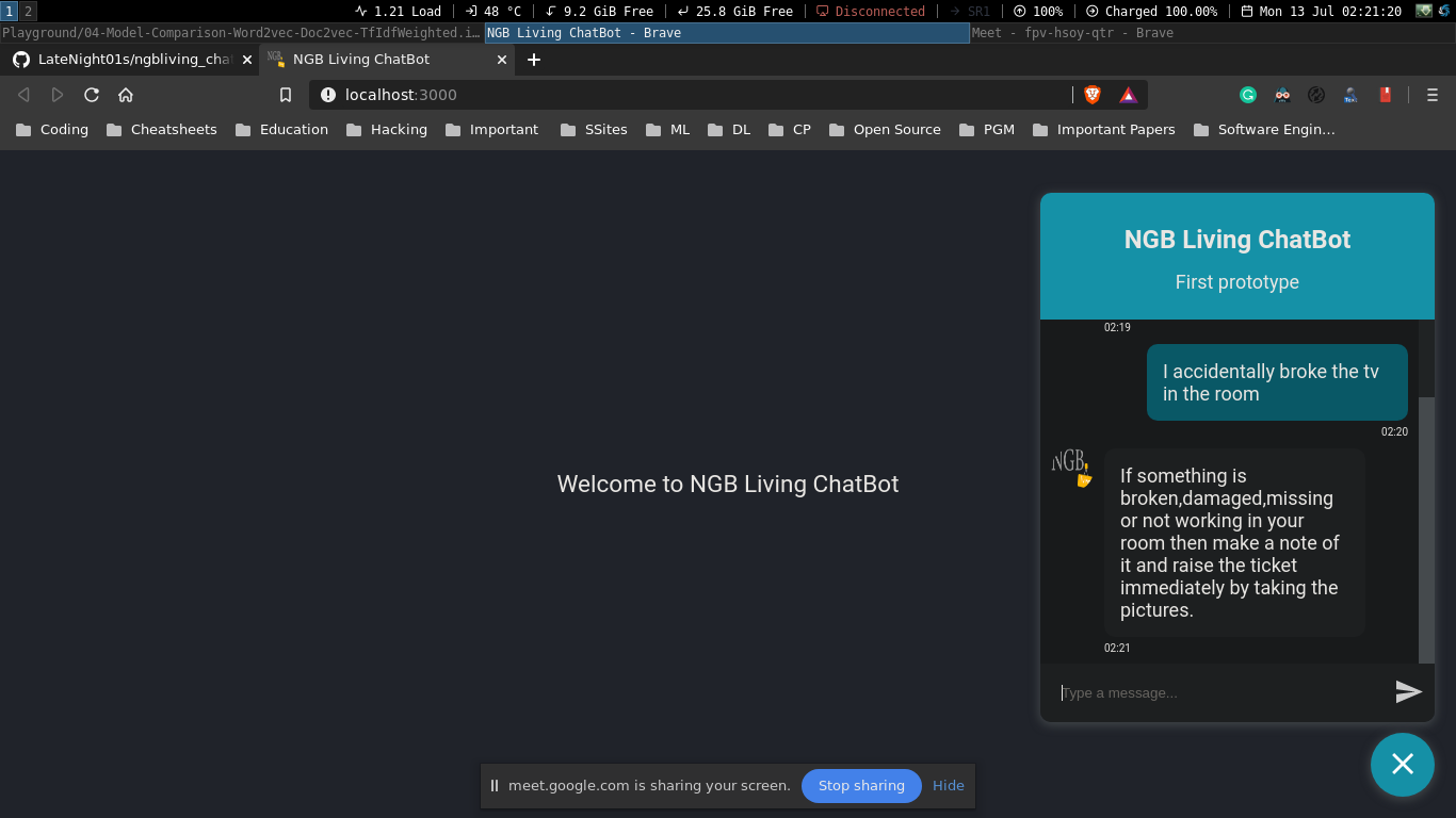 NGB ChatBot - webapp