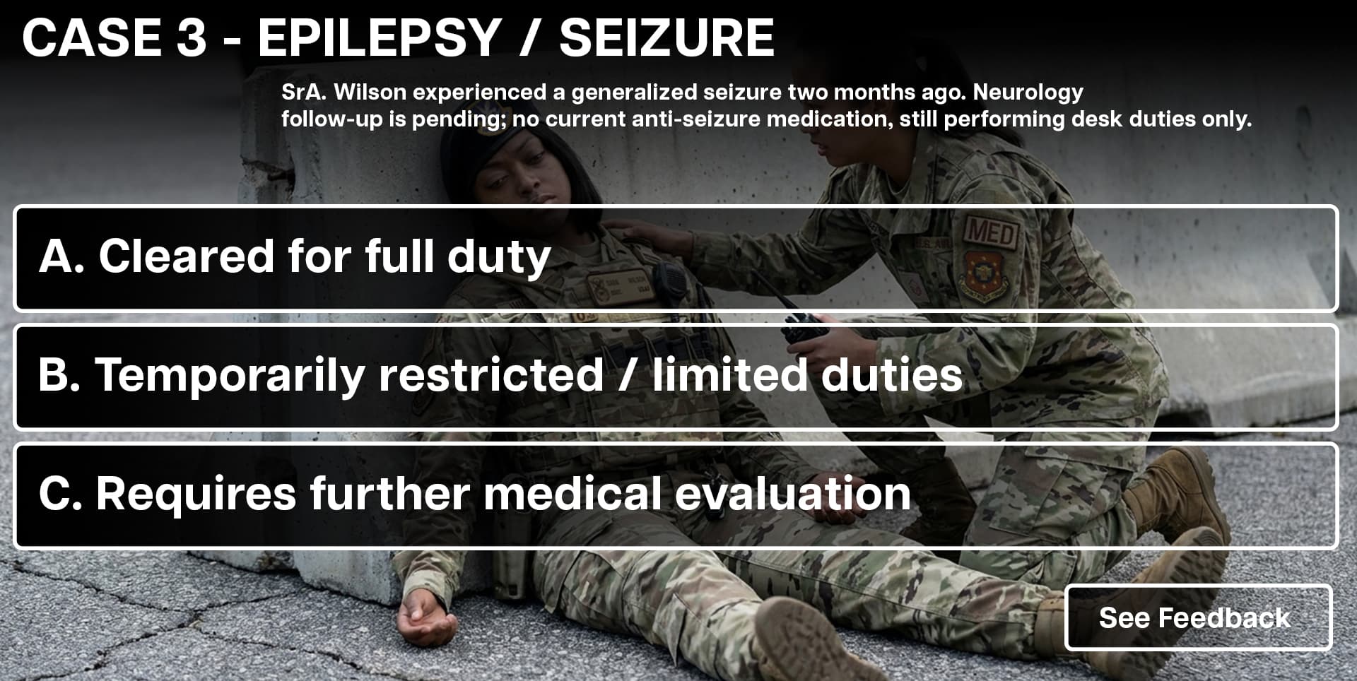 Case 3 — Epilepsy/Seizure Interactive Exercise
