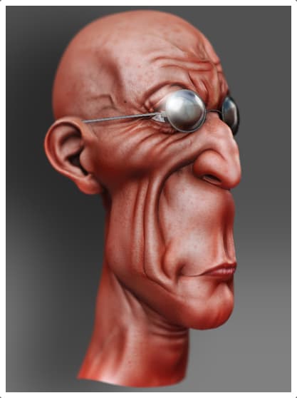Head Model Render