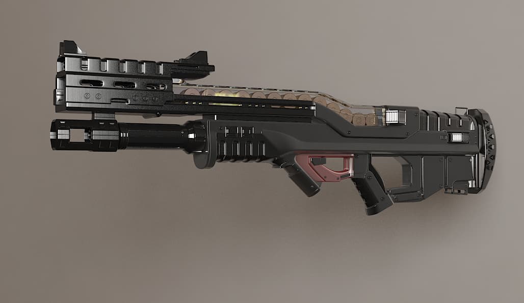 Sci-Fi Gun Render