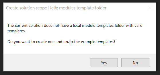 Module template folder auto-create