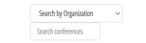 Search by Conference Organization