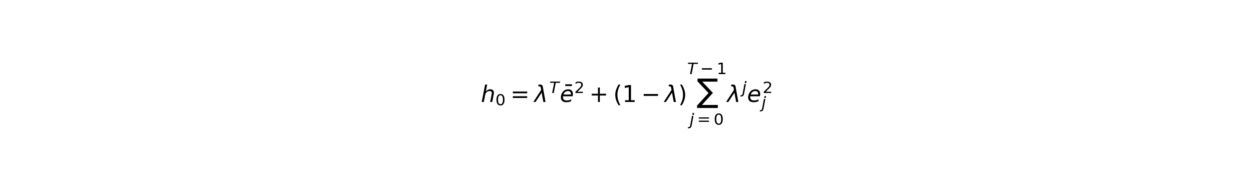 Variance backcast