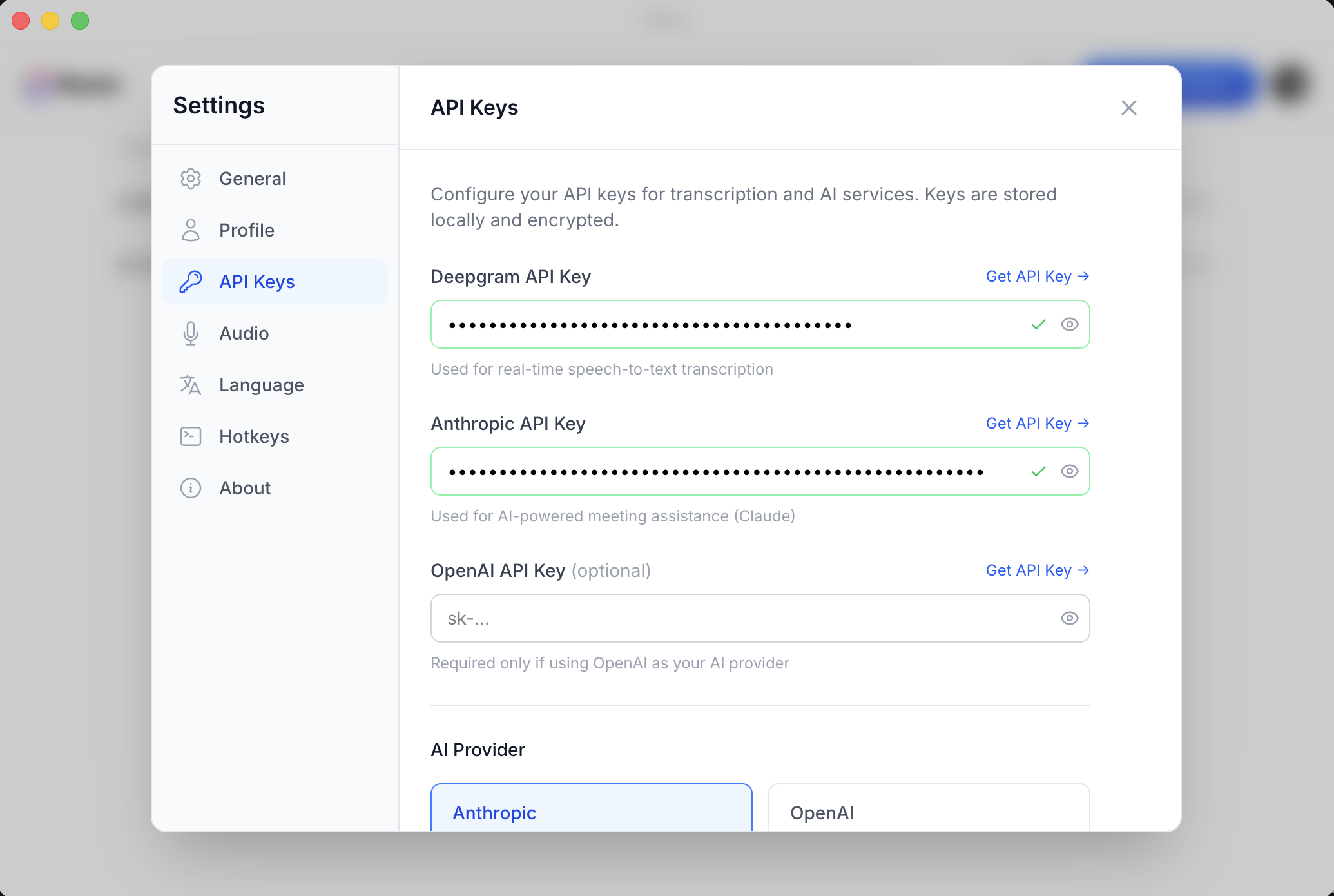 API Keys