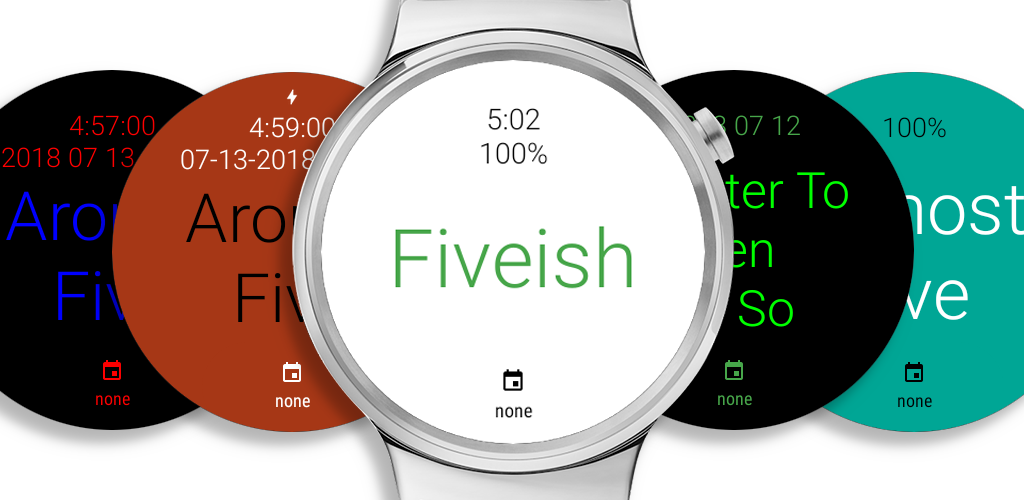 Twelveish Watch Face for Wear OS (Android Wear) - Feature Graphic