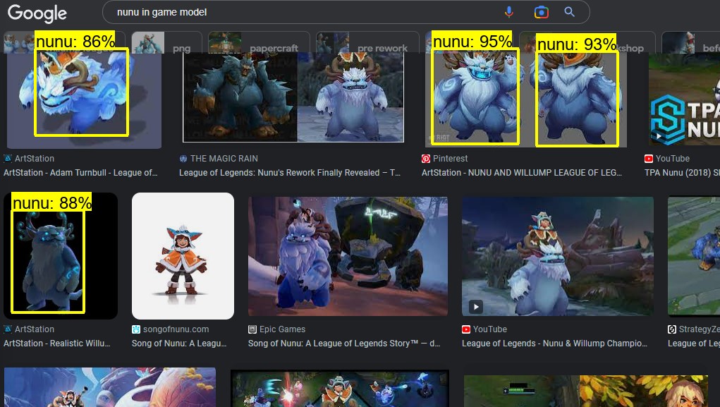 nunu recognition from google images