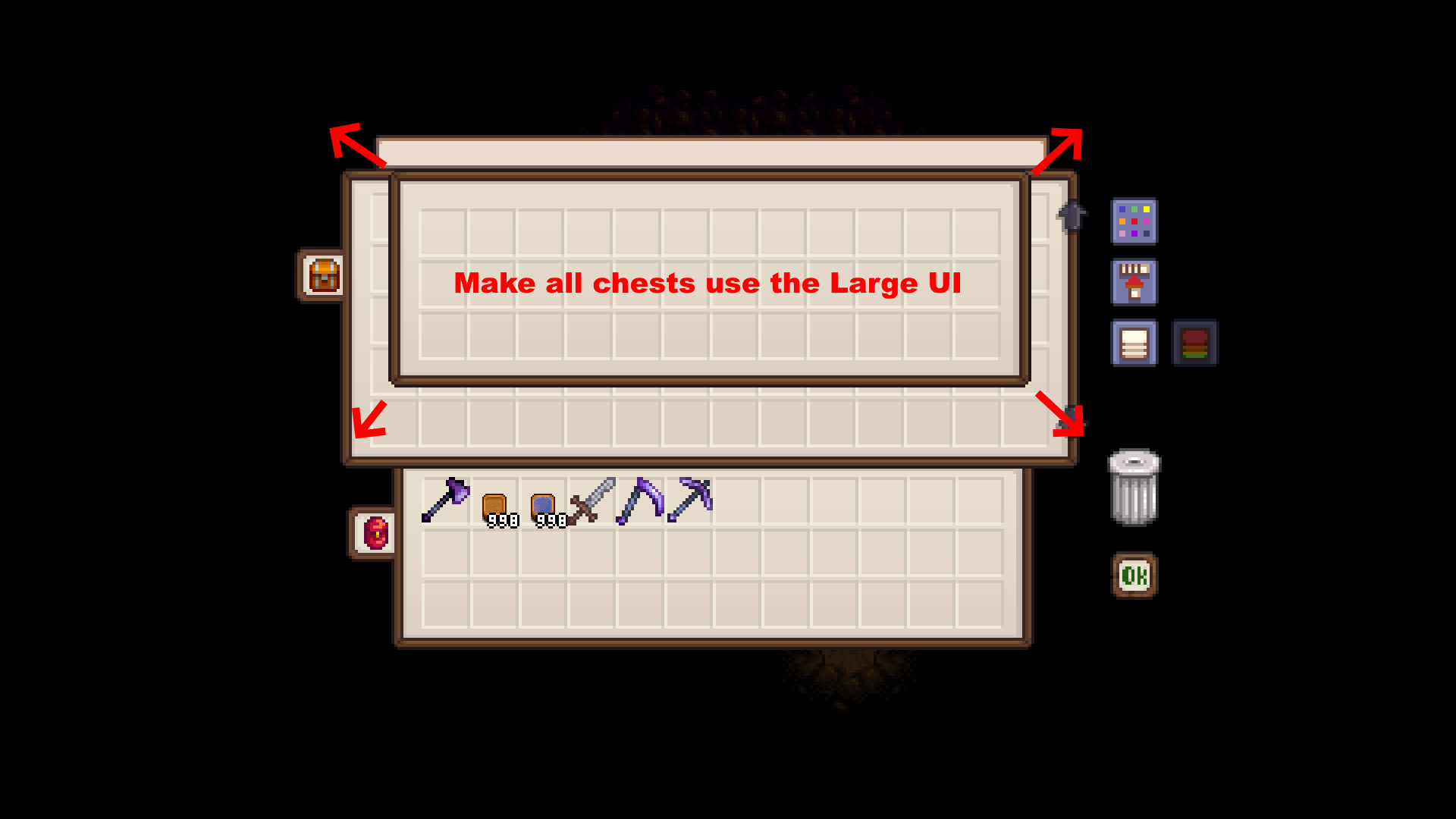 Big Chests Menu