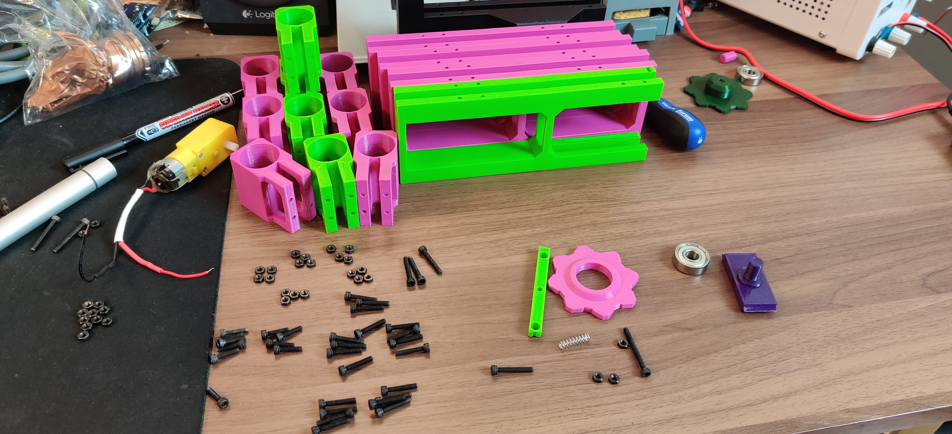 structure parts before assembly picture