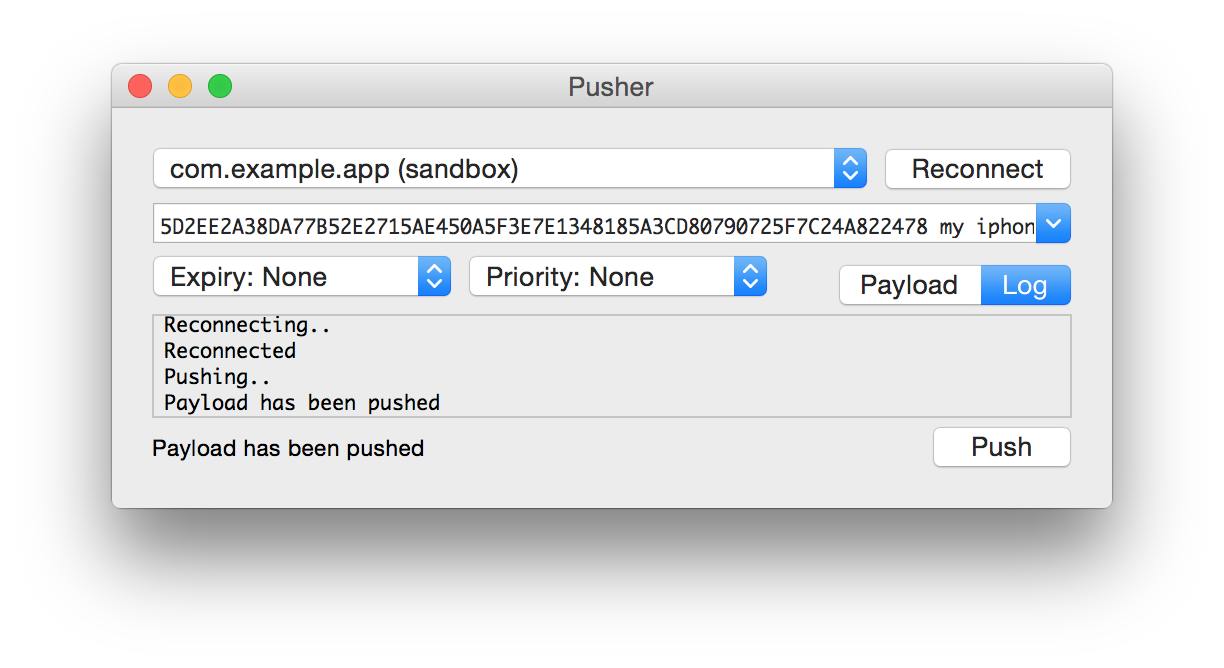 Pusher OS X
