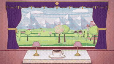 Four Seasons Train Window Animation