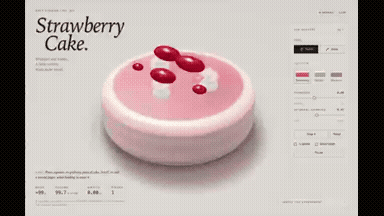 Interactive WebGPU Strawberry Cake Soft-Body Physics