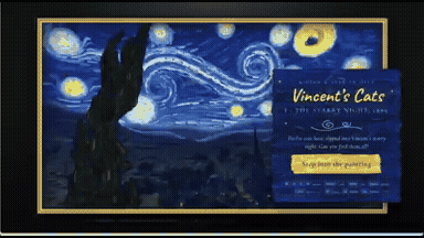 Vincent's Cats: 3D Starry Night Game