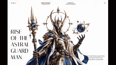 Auren Header Scroll-Scrubbed Hero Section