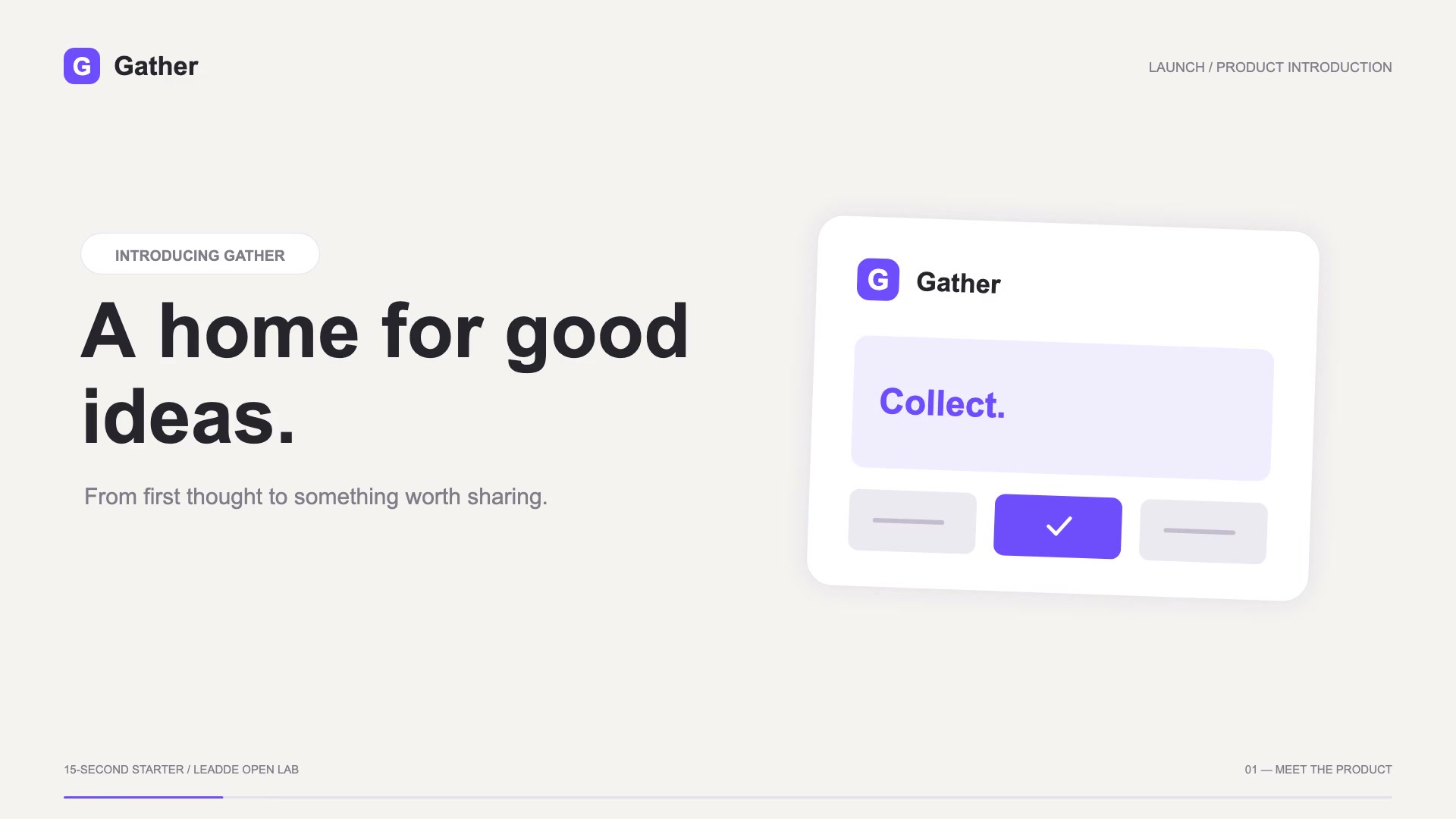 Product Launch: 15-second runnable animation template