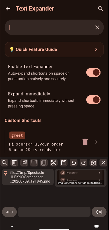 Screenshot 3 of LeanType Keyboard — opens full size