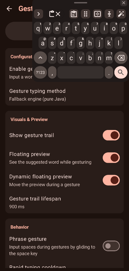 Screenshot 4 of LeanType Keyboard — opens full size