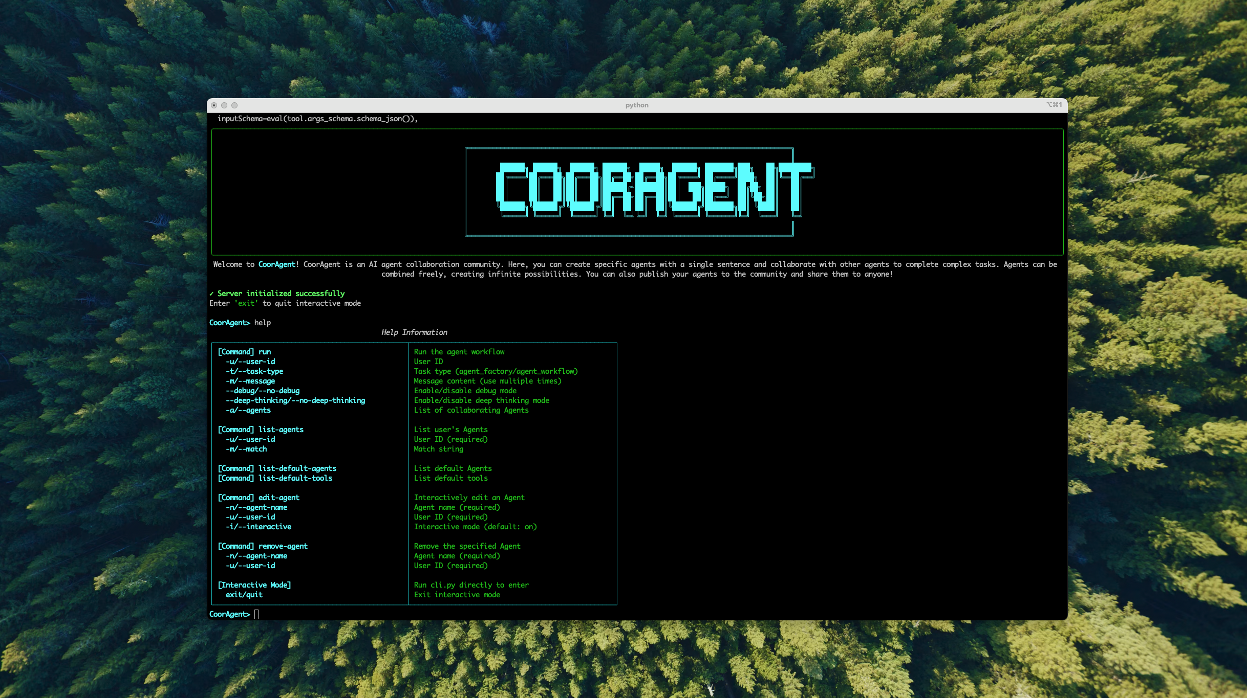 Cooragent CLI Tool