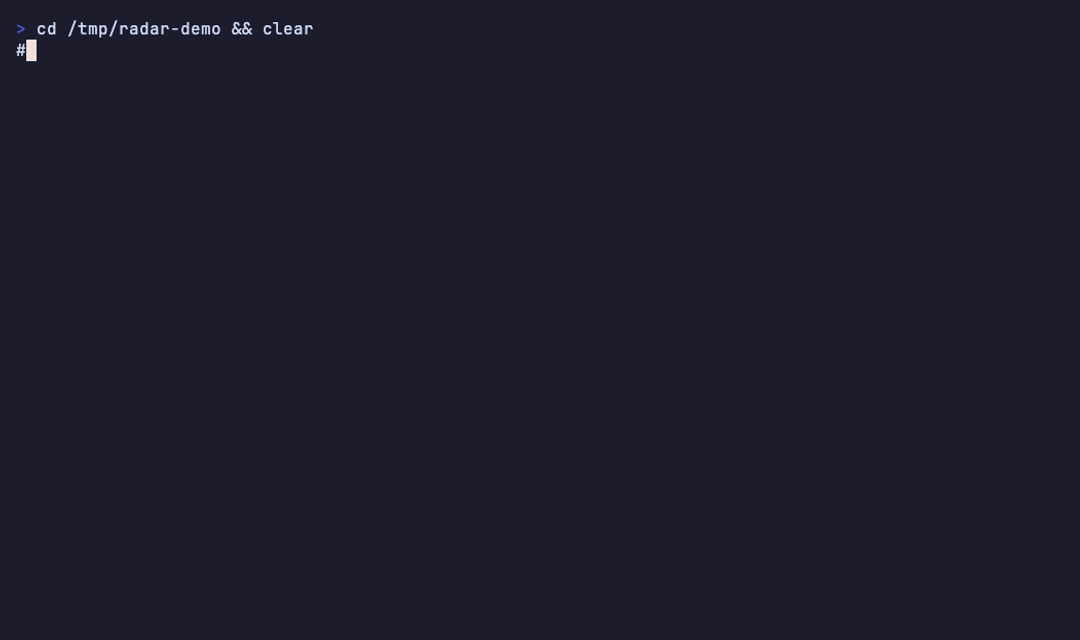 ai-radar demo