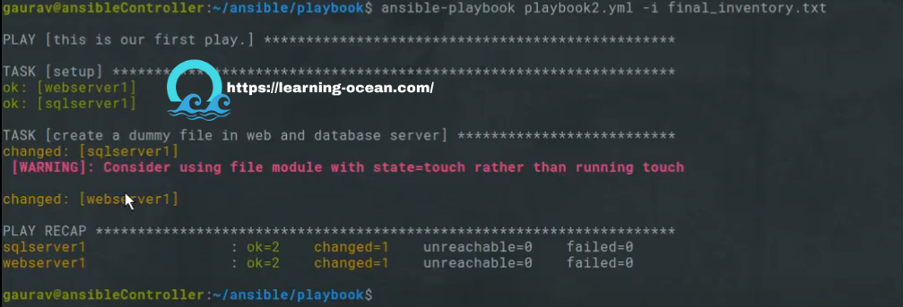 ansible-plybook-output