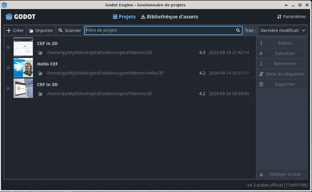 CEF demos