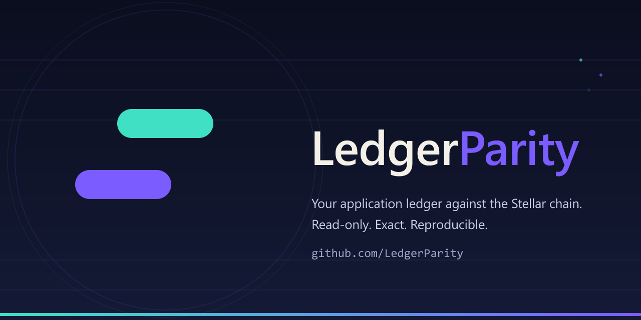 LedgerParity banner