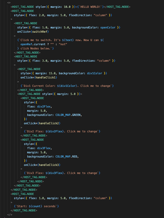 react