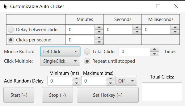 Image of Auto Clicker in use