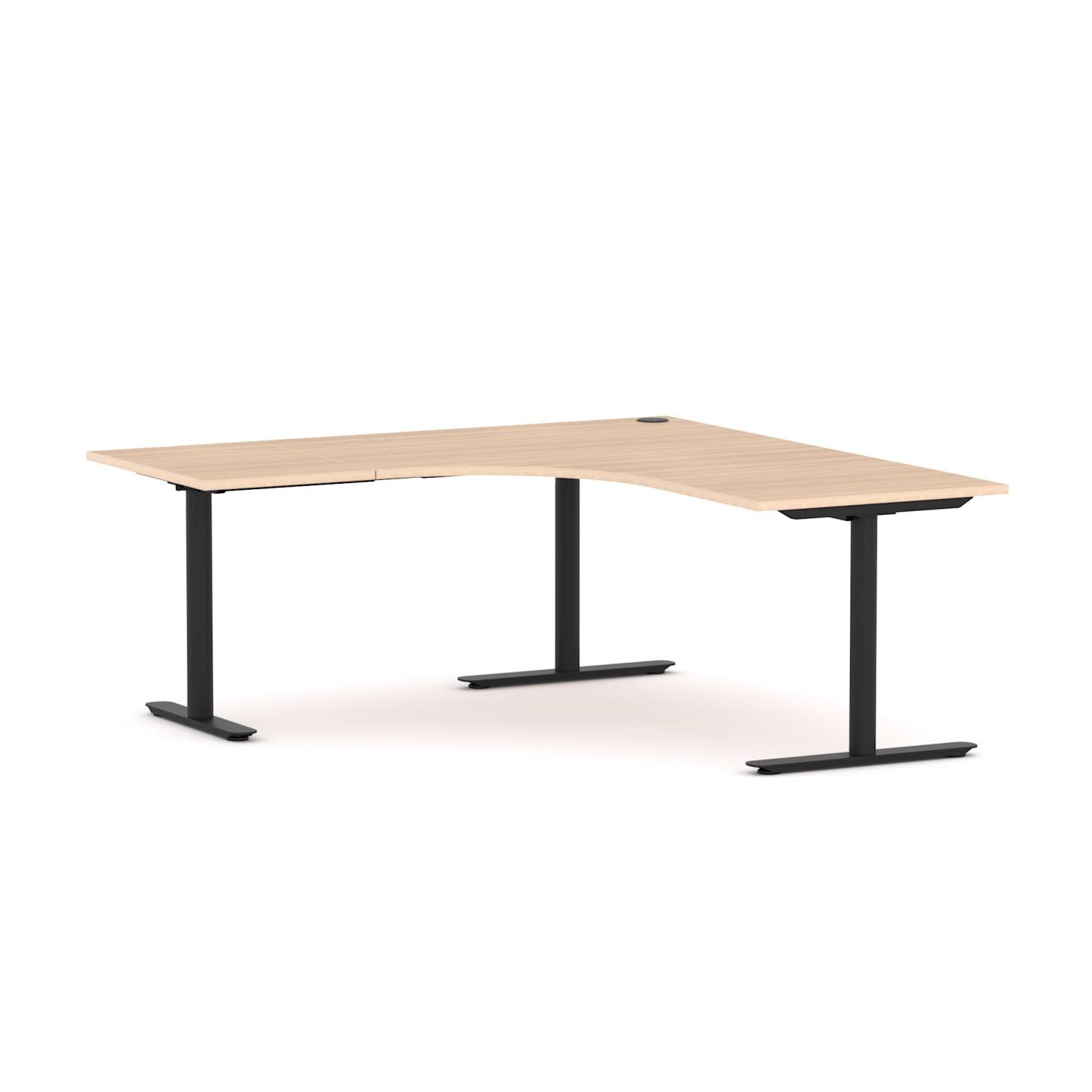 Agile Fixed Round 90° Corner Workstation