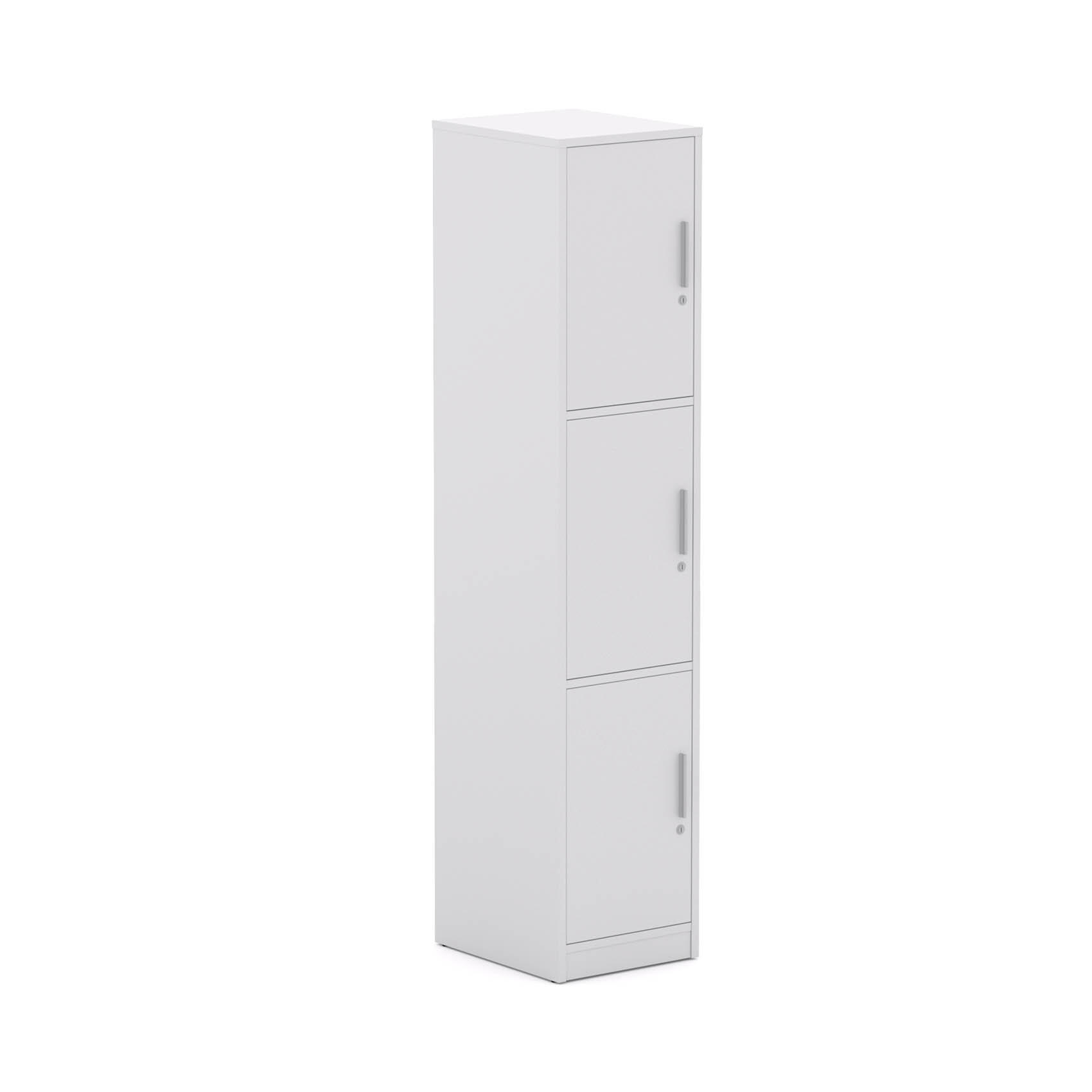 Axis Locker, Single, 3 doors, in White