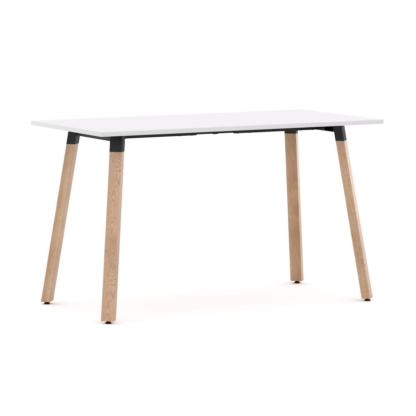 Plantation Bar Table with White worktop and Black frame