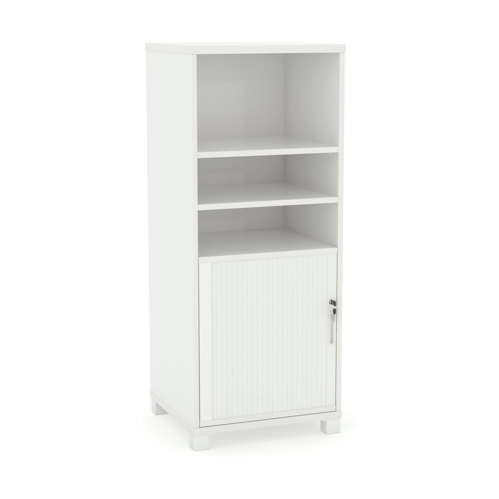 Axis Tower Bookcase, Tambour Insert