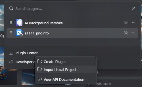 Importing Local Project