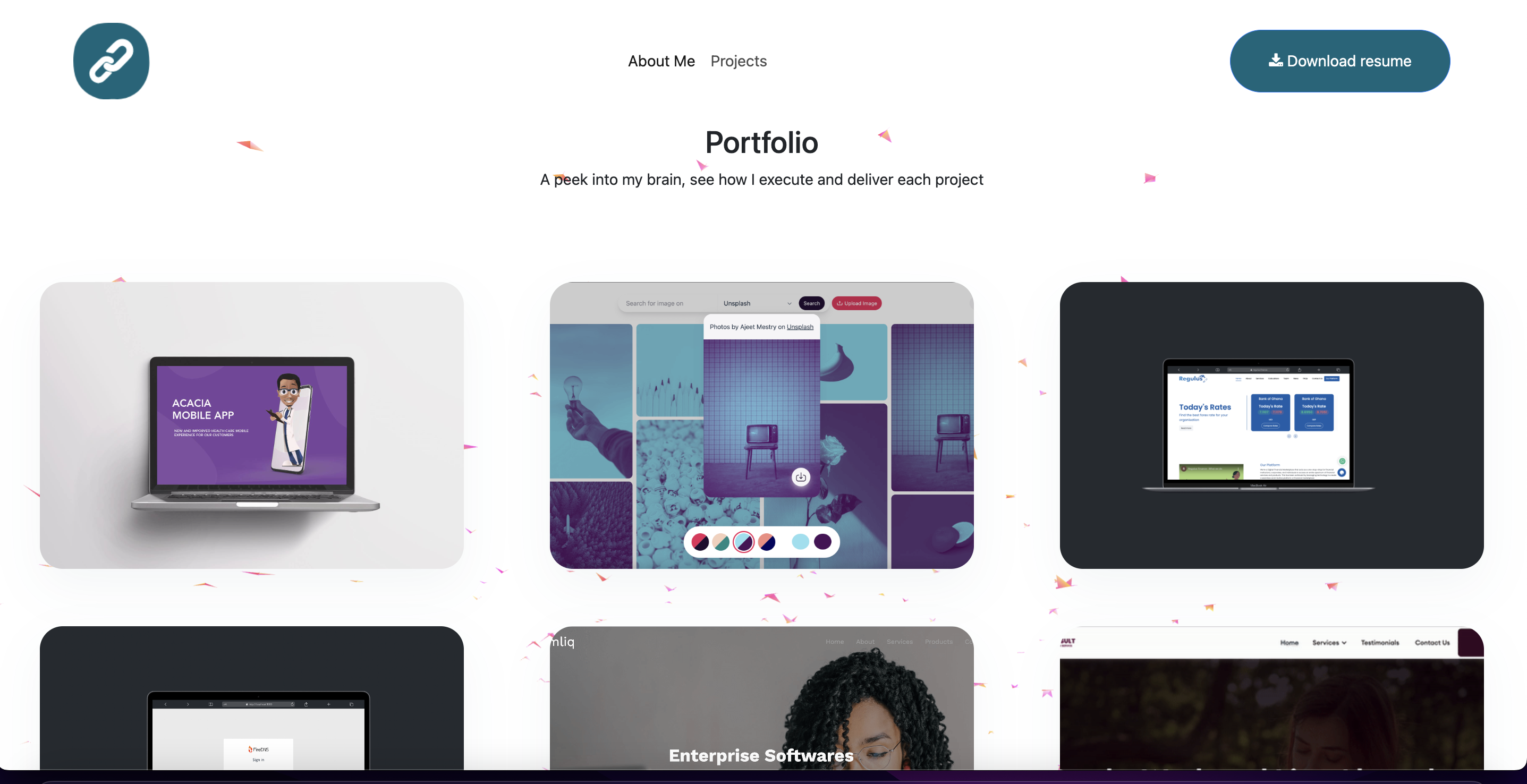 portfolio frontend