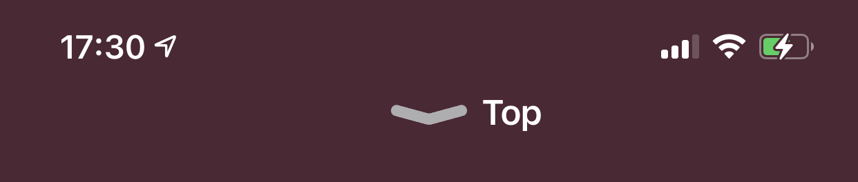 Chevron close button