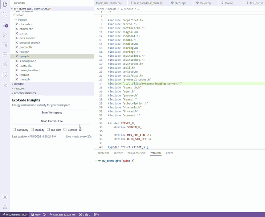 EcoCode Insights demo