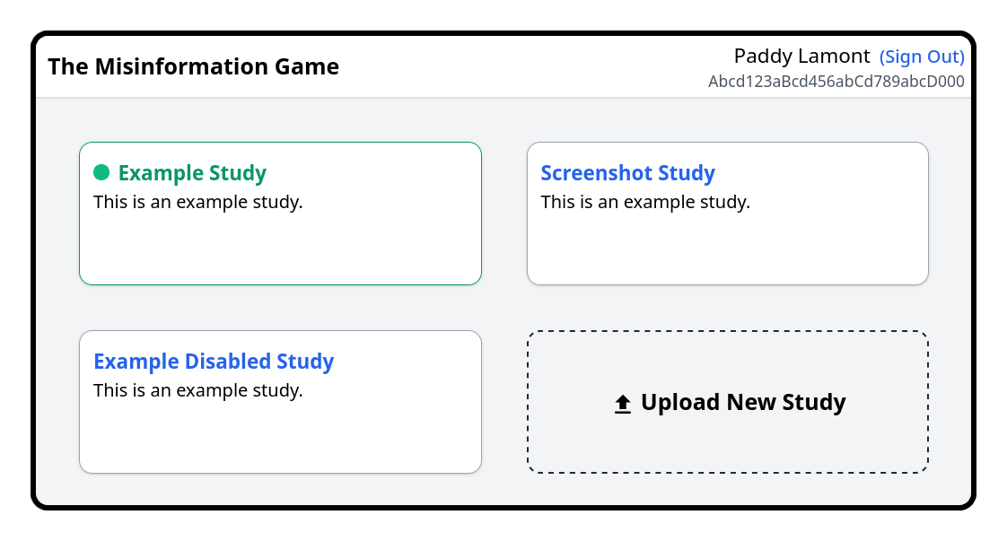 Example Admin Dashboard