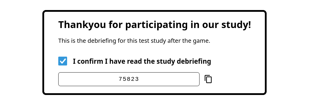 Example Study Debriefing