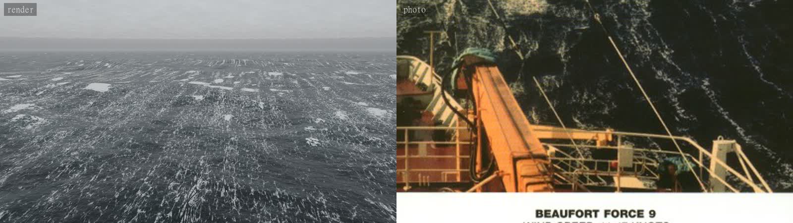 Beaufort 9: render vs photo