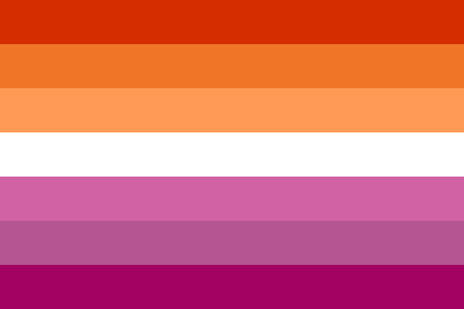 The 7-stripes lesbian flag