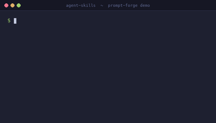 prompt-forge demo