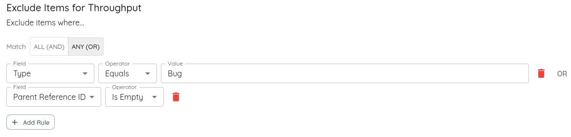 Exclude Items